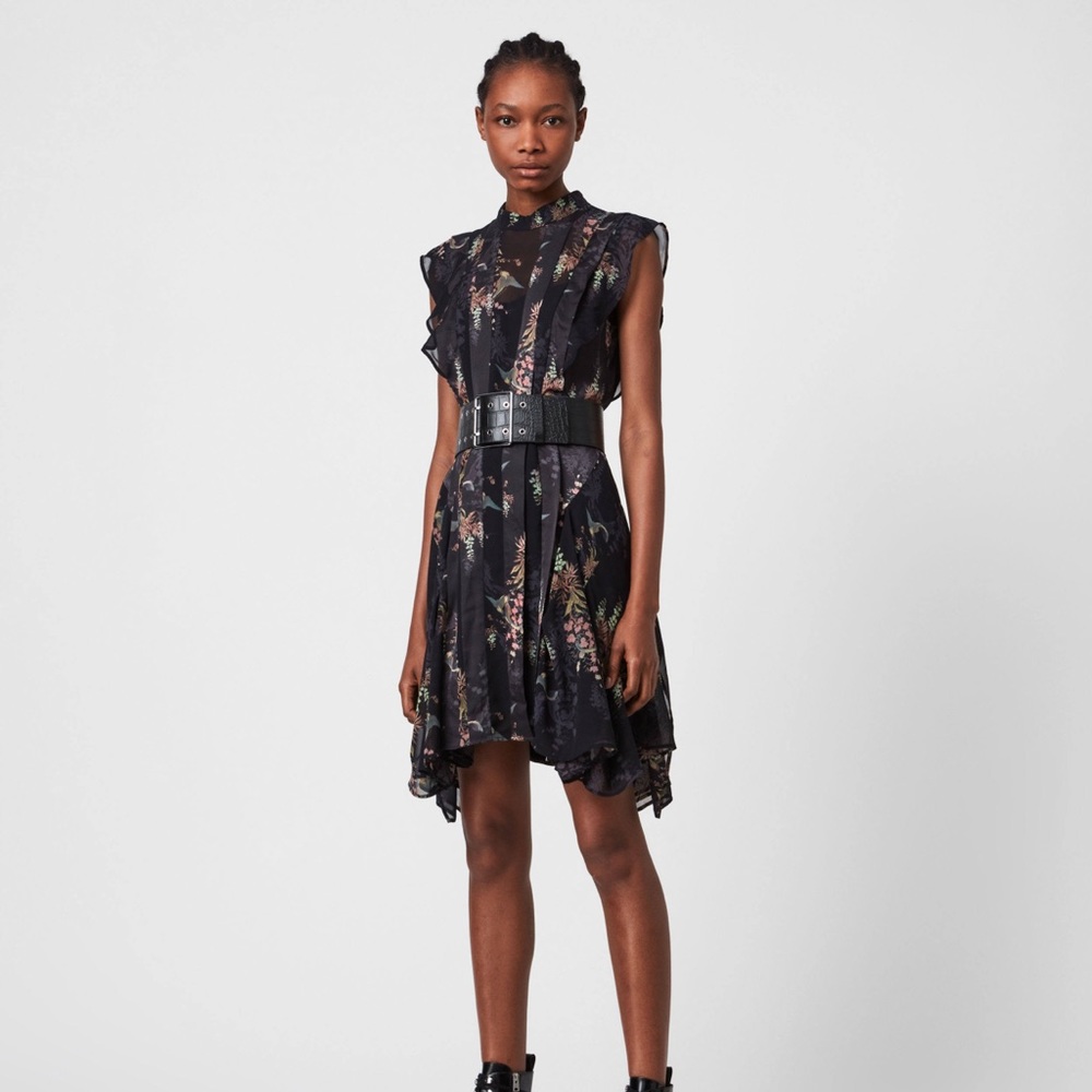 All Saints NWT Fleur Melisma Dress US 6/ UK 10